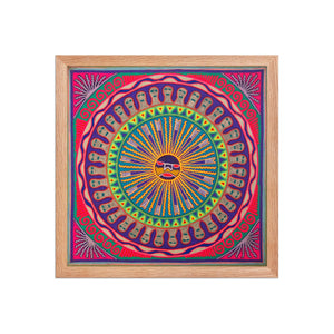 Huichol Yarn Painting Print • L - 100 - Huichol Arts