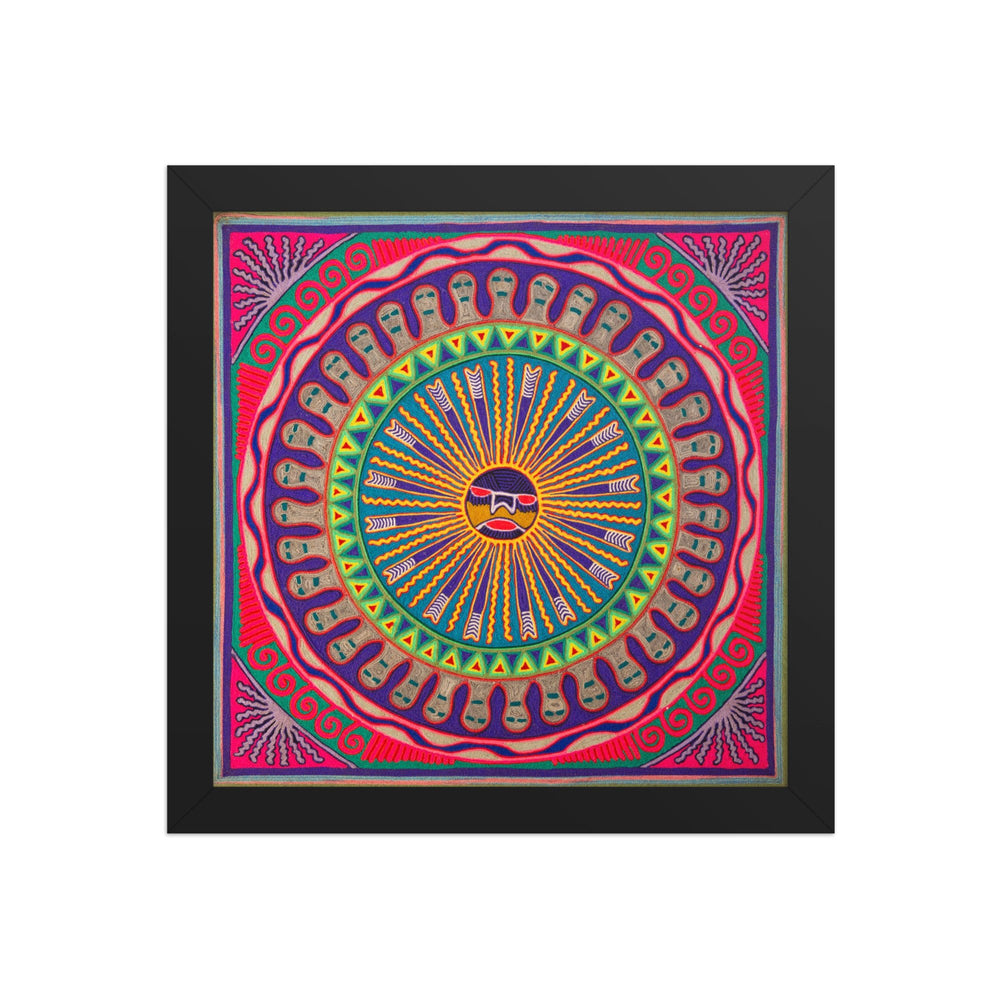 Huichol Yarn Painting Print • L - 100 - Huichol Arts