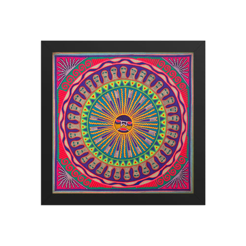 Huichol Yarn Painting Print • L - 100 - Huichol Arts