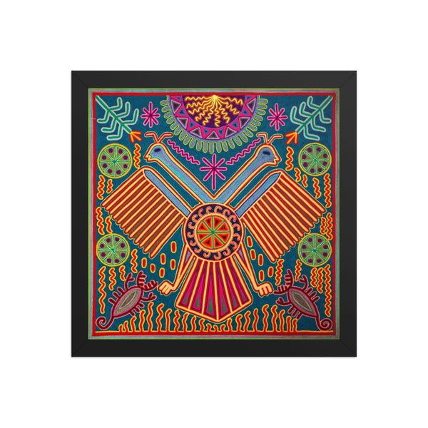 Huichol Yarn Painting Print • L - 103 - Huichol Arts