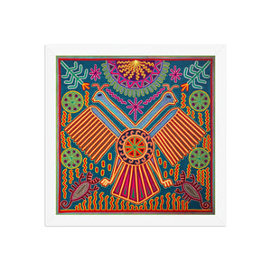Huichol Yarn Painting Print • L - 103 - Huichol Arts