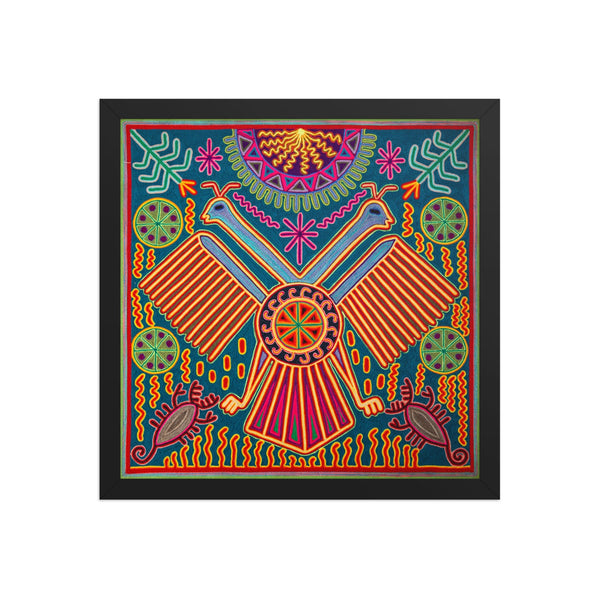 Huichol Yarn Painting Print • L - 103 - Huichol Arts