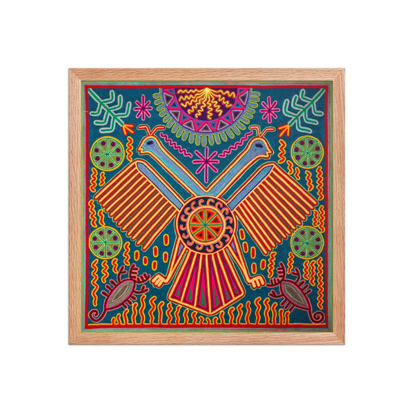 Huichol Yarn Painting Print • L - 103 - Huichol Arts