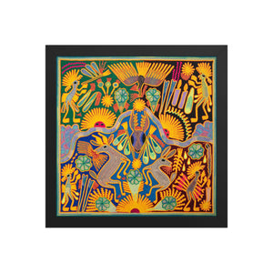 Huichol Yarn Painting Print • L - 104 - Huichol Arts