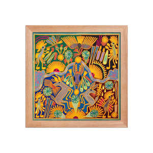 Huichol Yarn Painting Print • L - 105 - Huichol Arts
