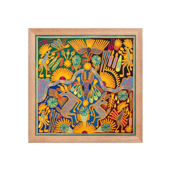 Huichol Yarn Painting Print • L - 105 - Huichol Arts