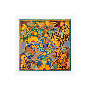Huichol Yarn Painting Print • L - 105 - Huichol Arts