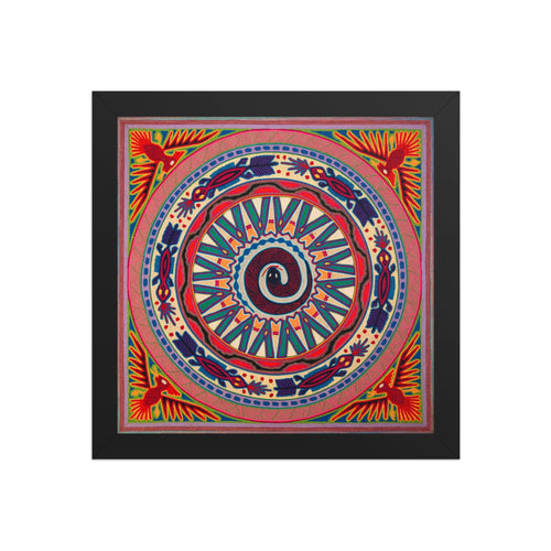 Huichol Yarn Painting Print • L - 107 - Huichol Arts
