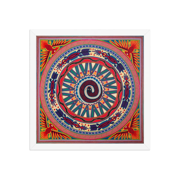 Huichol Yarn Painting Print • L - 107 - Huichol Arts