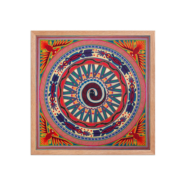 Huichol Yarn Painting Print • L - 107 - Huichol Arts
