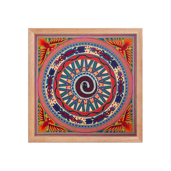 Huichol Yarn Painting Print • L - 107 - Huichol Arts