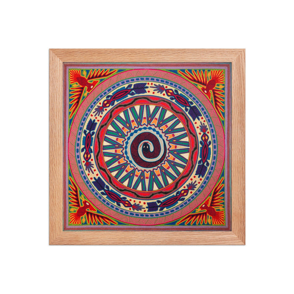 Huichol Yarn Painting Print • L - 107 - Huichol Arts