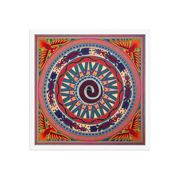 Huichol Yarn Painting Print • L - 107 - Huichol Arts