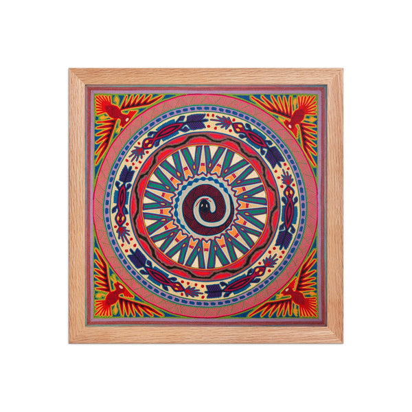 Huichol Yarn Painting Print • L - 107 - Huichol Arts