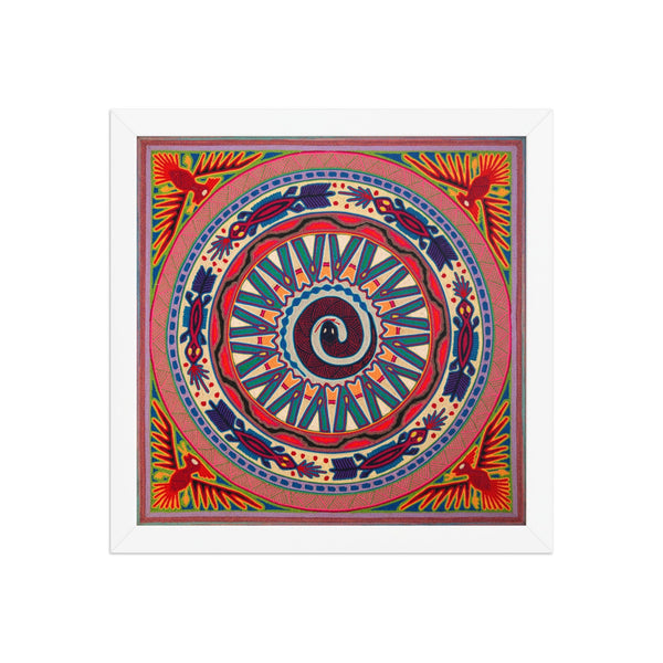 Huichol Yarn Painting Print • L - 107 - Huichol Arts
