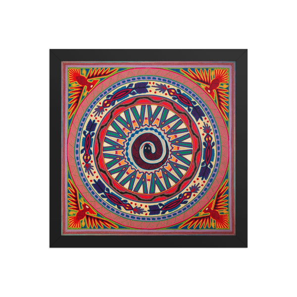 Huichol Yarn Painting Print • L - 107 - Huichol Arts