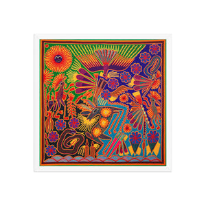 Huichol Yarn Painting Print • L - 108 - Huichol Arts