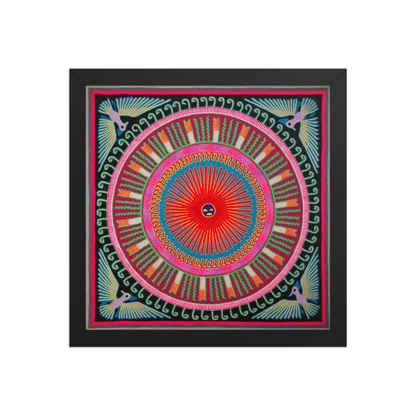 Huichol Yarn Painting Print • L - 110 - Huichol Arts