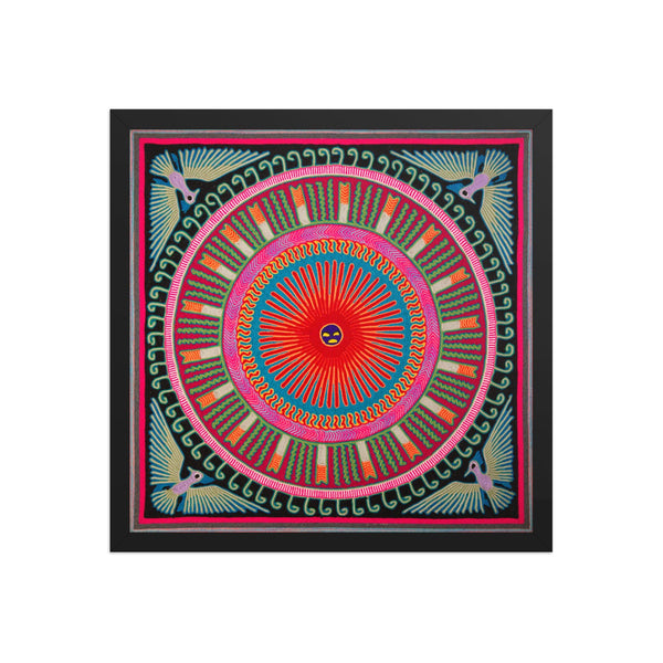 Huichol Yarn Painting Print • L - 110 - Huichol Arts