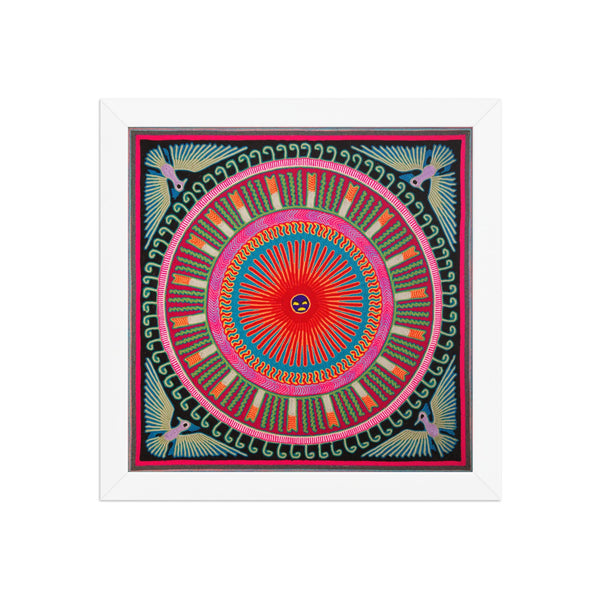 Huichol Yarn Painting Print • L - 110 - Huichol Arts