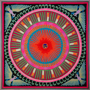 Huichol Yarn Painting Print • L - 110 - Huichol Arts