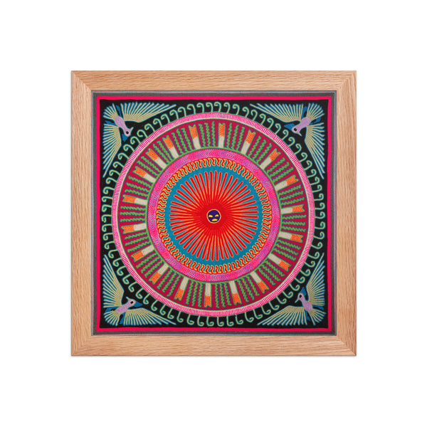 Huichol Yarn Painting Print • L - 110 - Huichol Arts
