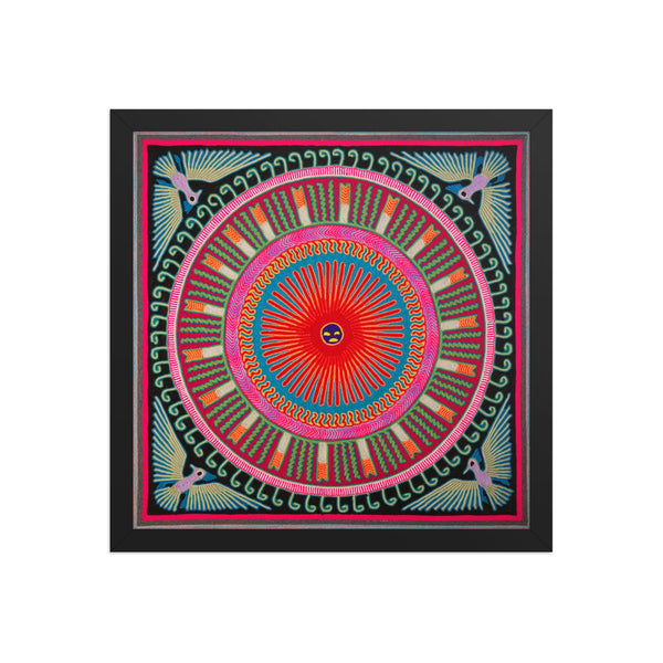 Huichol Yarn Painting Print • L - 110 - Huichol Arts