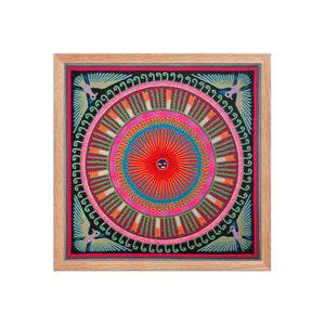 Huichol Yarn Painting Print • L - 110 - Huichol Arts