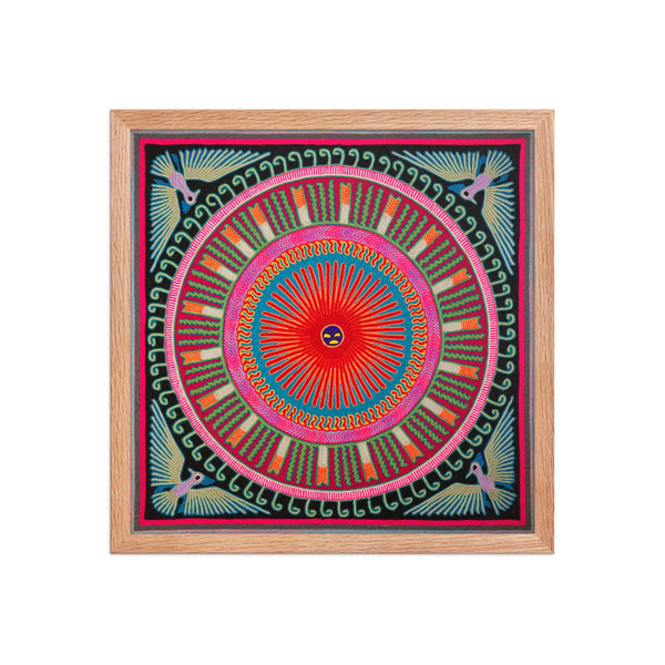 Huichol Yarn Painting Print • L - 110 - Huichol Arts
