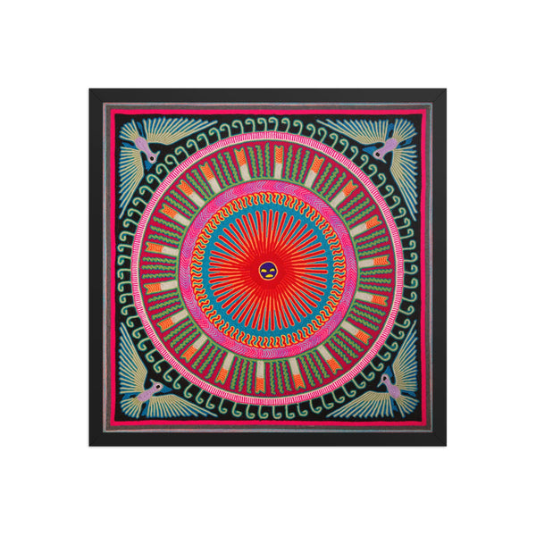 Huichol Yarn Painting Print • L - 110 - Huichol Arts