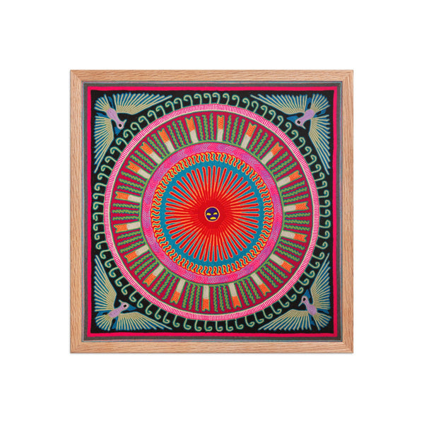 Huichol Yarn Painting Print • L - 110 - Huichol Arts