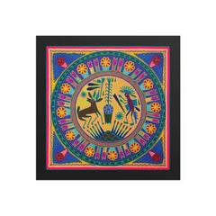 Huichol Yarn Painting Print • L - 112 - Huichol Arts