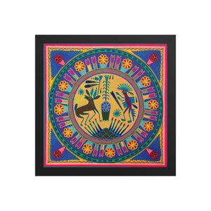 Huichol Yarn Painting Print • L - 112 - Huichol Arts