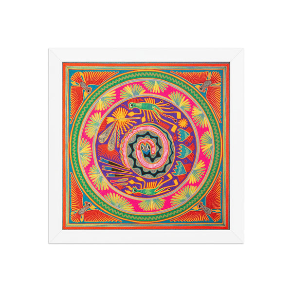 Huichol Yarn Painting Print • L - 113 - Huichol Arts