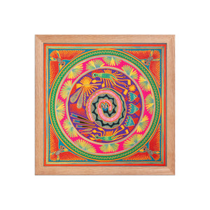 Huichol Yarn Painting Print • L - 113 - Huichol Arts