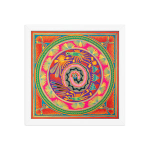 Huichol Yarn Painting Print • L - 113 - Huichol Arts