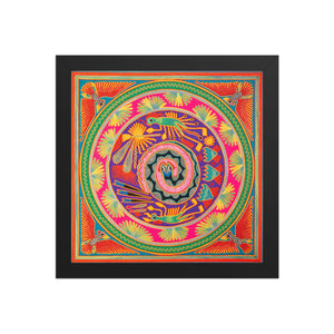 Huichol Yarn Painting Print • L - 113 - Huichol Arts