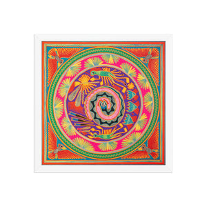 Huichol Yarn Painting Print • L - 113 - Huichol Arts