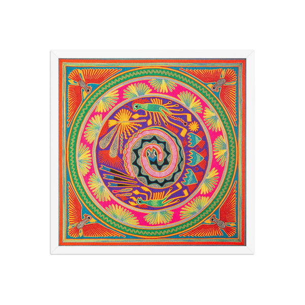 Huichol Yarn Painting Print • L - 113 - Huichol Arts