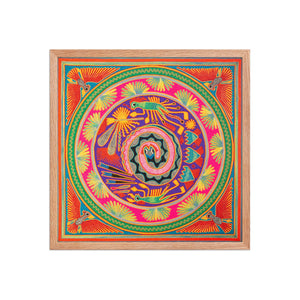 Huichol Yarn Painting Print • L - 113 - Huichol Arts