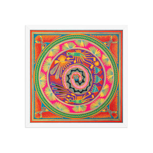 Huichol Yarn Painting Print • L - 113 - Huichol Arts