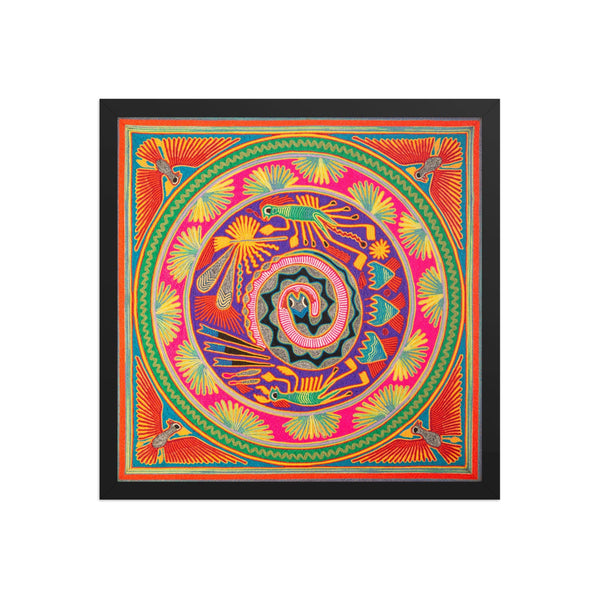 Huichol Yarn Painting Print • L - 113 - Huichol Arts