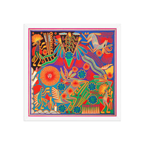 Huichol Yarn Painting Print • L - 114 - Huichol Arts