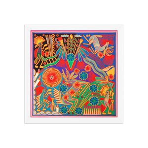 Huichol Yarn Painting Print • L - 114 - Huichol Arts