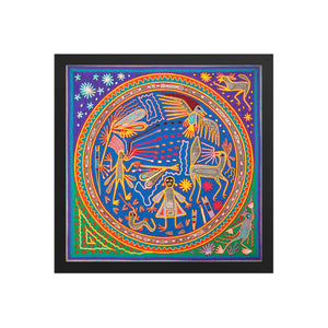 Huichol Yarn Painting Print • L - 115 - Huichol Arts