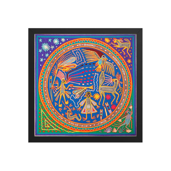 Huichol Yarn Painting Print • L - 115 - Huichol Arts