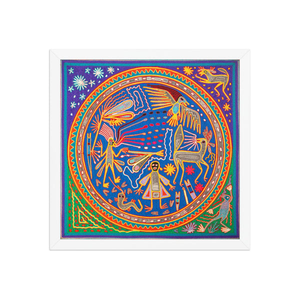 Huichol Yarn Painting Print • L - 115 - Huichol Arts