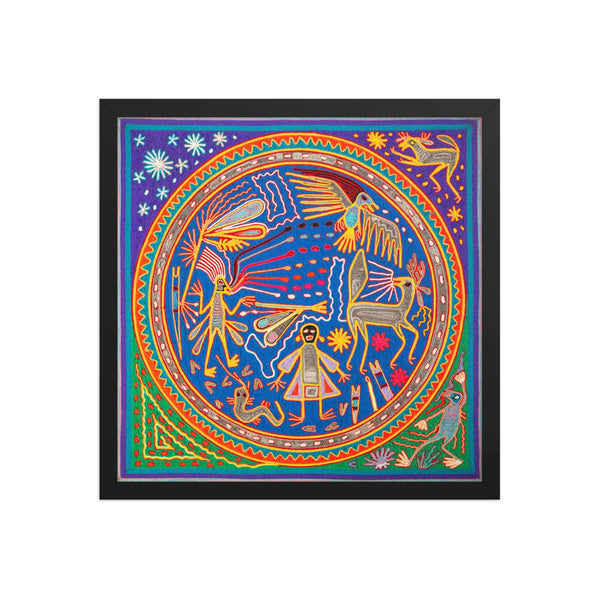 Huichol Yarn Painting Print • L - 115 - Huichol Arts