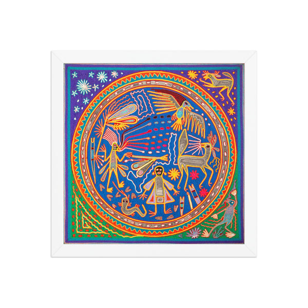 Huichol Yarn Painting Print • L - 115 - Huichol Arts