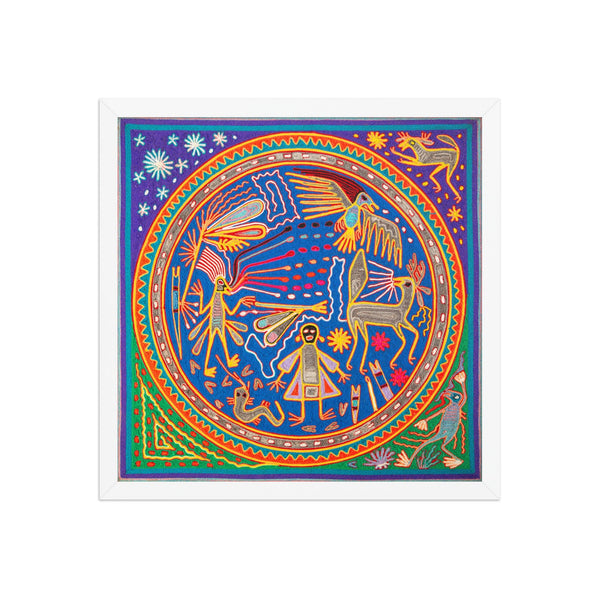 Huichol Yarn Painting Print • L - 115 - Huichol Arts